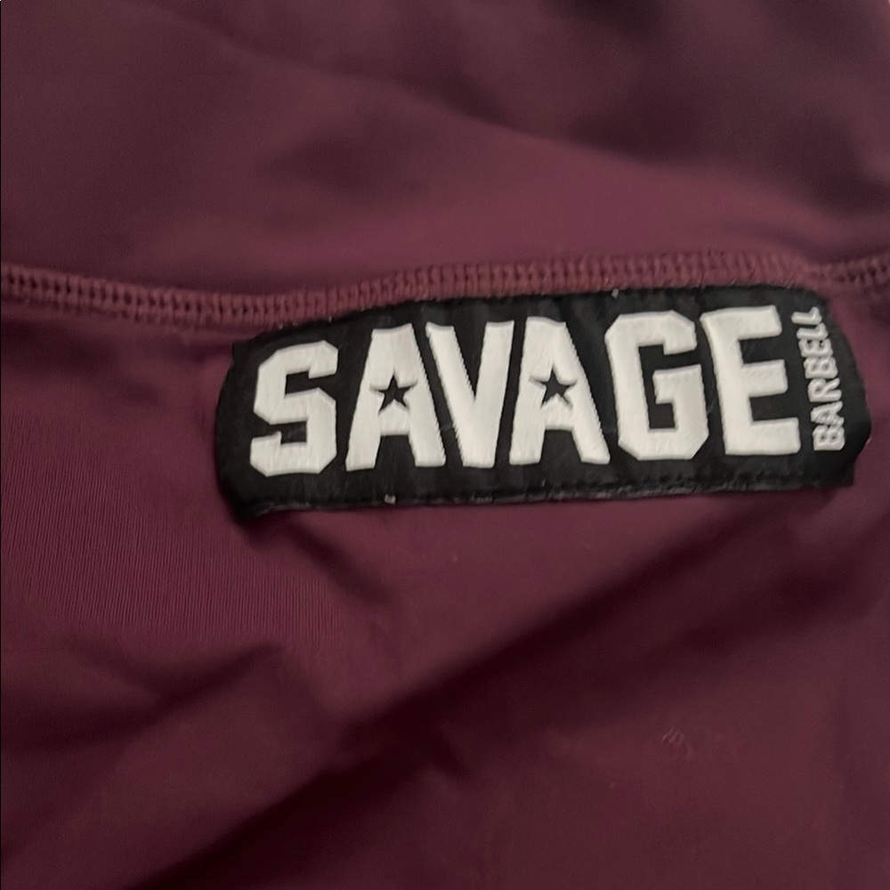 Savage Barbell Red Athletic Shorts Form-Fitting Stretchy - Picture 2 of 4